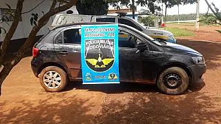 Polícia Militar Rodoviária aprende veículo adulterado, carregador e munições
