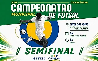 Rodada define semifinalistas do Campeonato Municipal de Futsal em Cassilândia