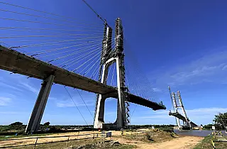 Construção de ponte da Rota Bioceânica entra na fase final