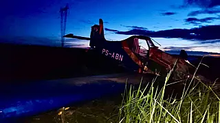 Avião agrícola cai em fazenda na Bahia piloto é Paranaibense