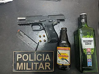 Polícia Militar prende homem com arma de fogo