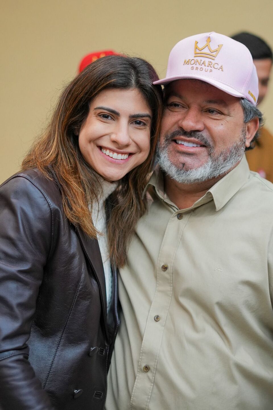 Carlos Bernardo e Camila Jara durante encontro do PT em Ponta Porã | Foto: Assessoria