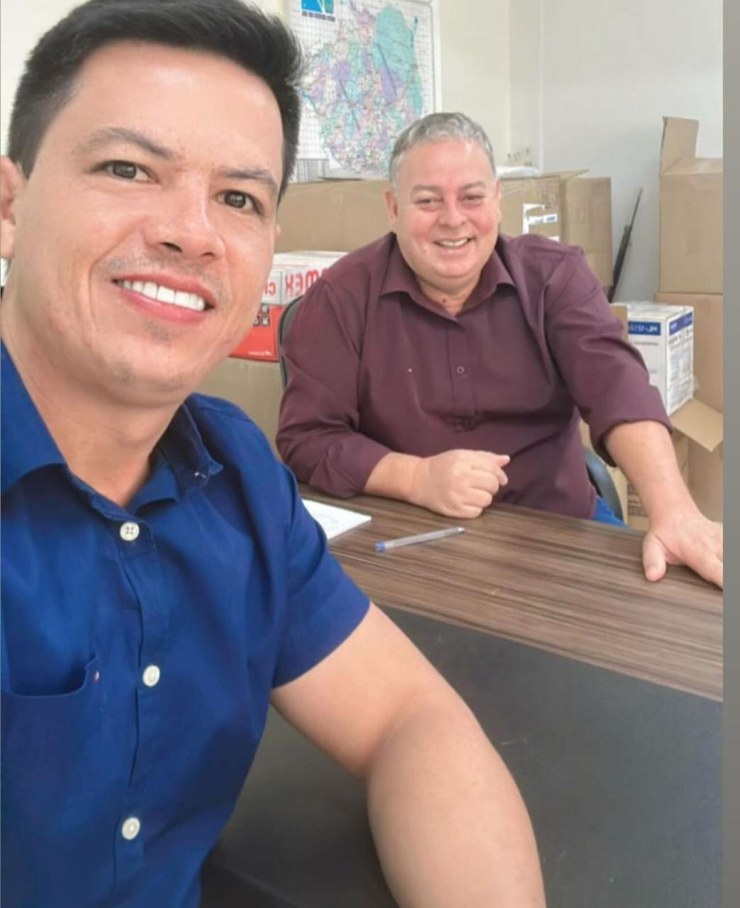 Em audiência com o Vereador e atual com o Superintendente Federal da Pesca no MS, Júlio Buguelo
