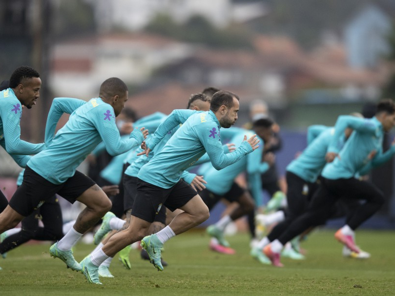 Nesta quinta-feira, Seleção fez últimos ajustes para o duelo com o Chile Créditos: Lucas Figueiredo/CBF