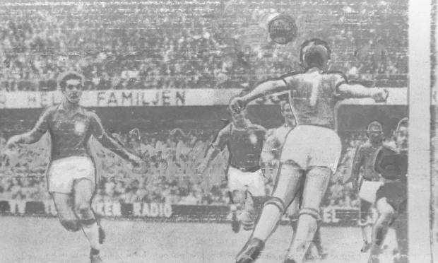 29.06.1958 - Arquivo O Globo - EXT JX - Copa do Mundo 1958 - Suécia - Jogo Brasil x Suécia - Zagallo. Neg : 148183 Foto: Arquivo O GLOBO/29/06/1958