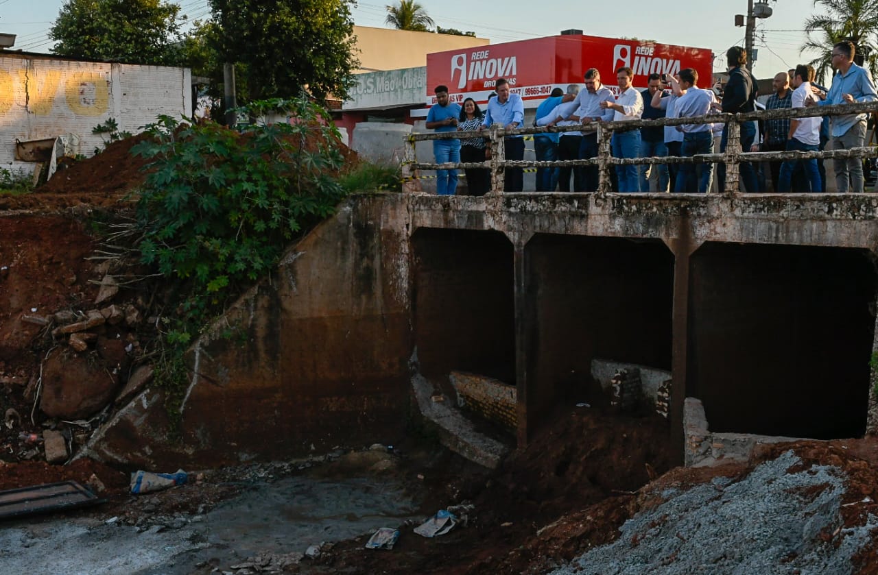 Canalização do Córrego Fazendinha | Foto: Bruno Rezende