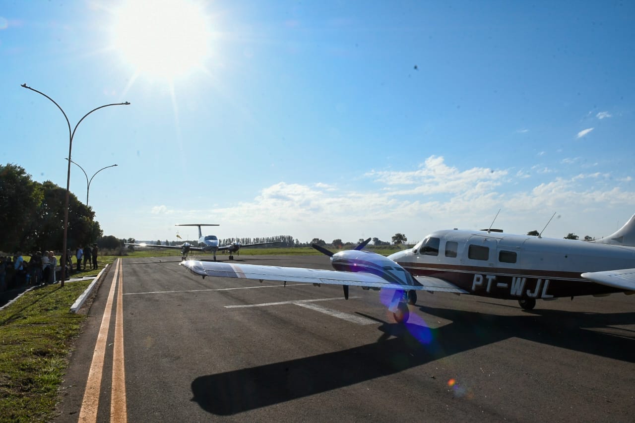 Outra entrega realizada no município foi a reforma no aeródromo | Foto: Bruno Rezende