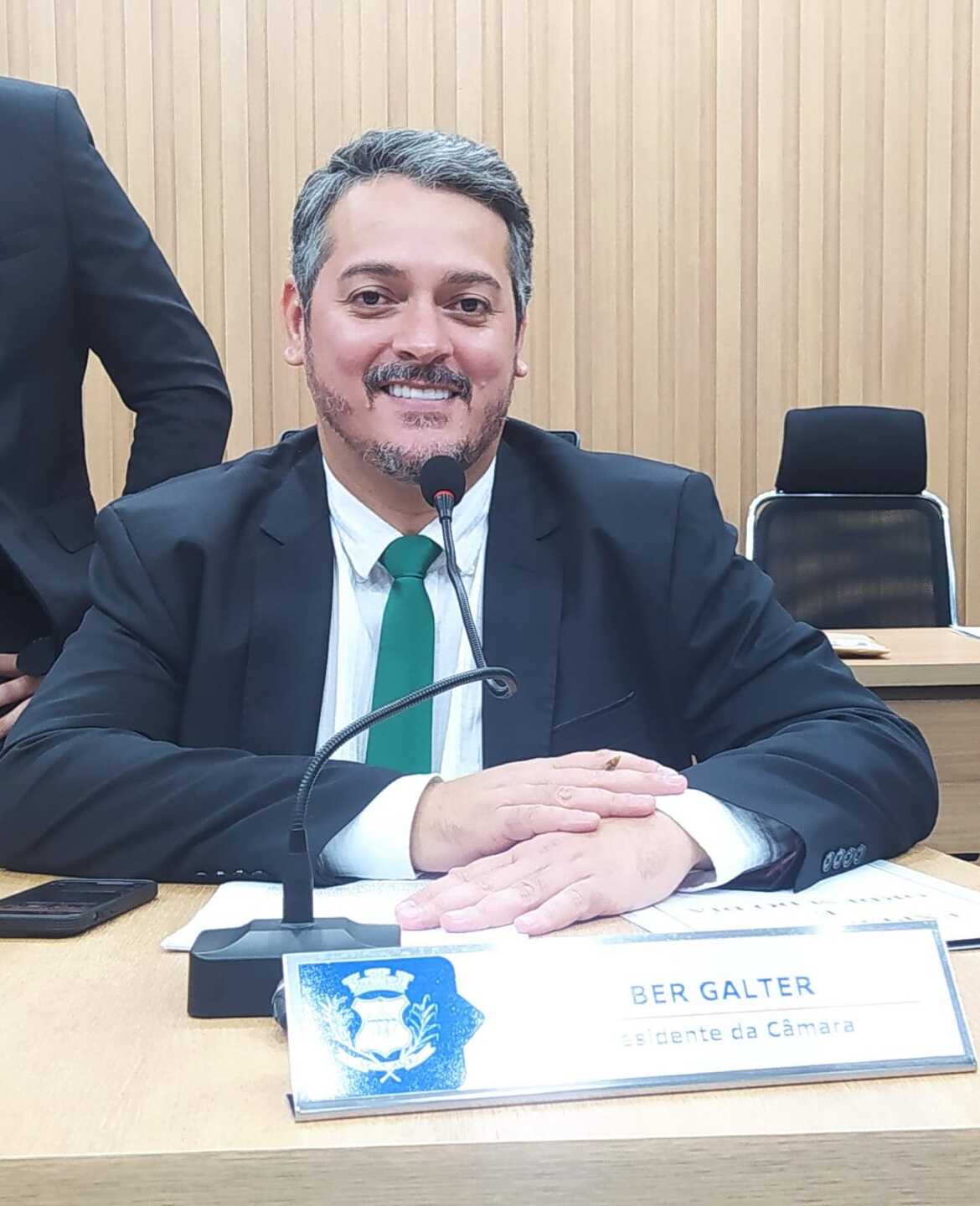 vereador Ber Galter \nimagem: Aline Gomes