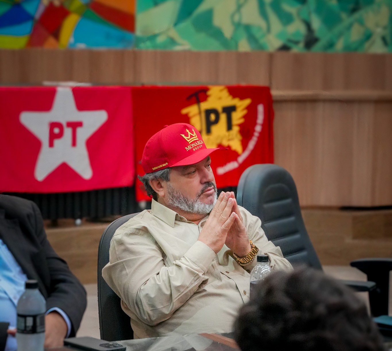 Carlos Bernardo participou de encontro do PT em Ponta Porã | Foto: Assessoria