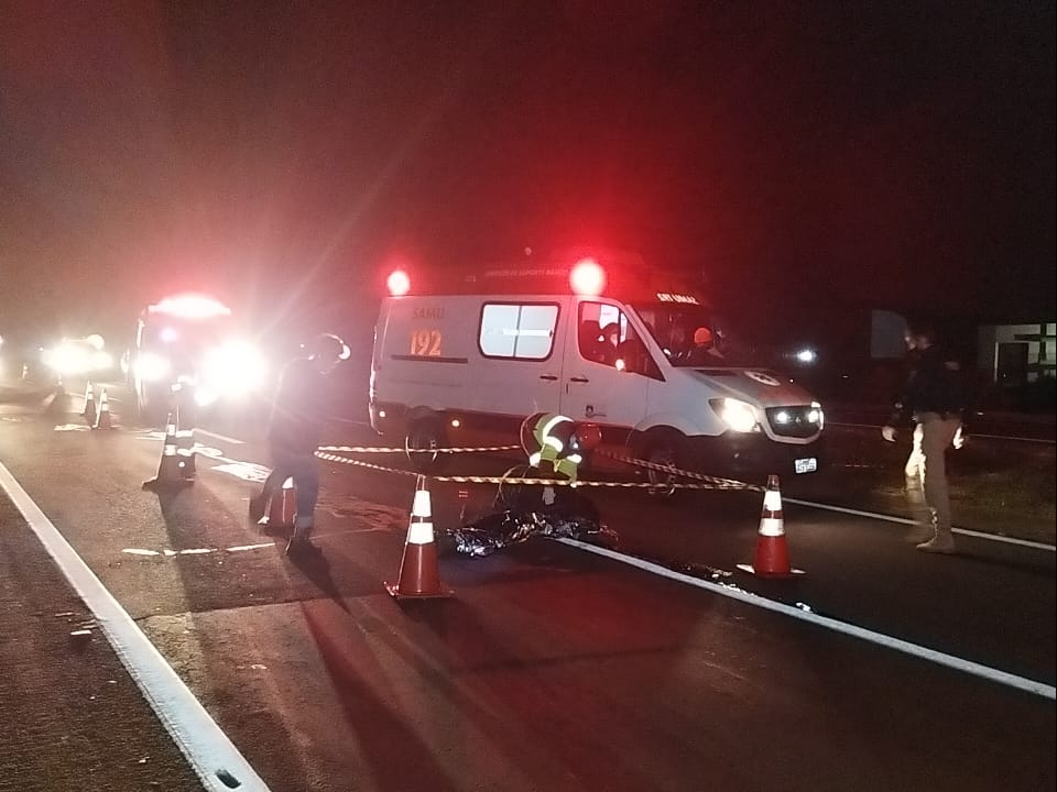 Vítima morreu no local - Crédito: Osvaldo Duarte/Dourados News